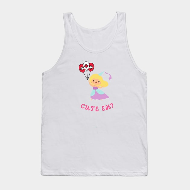 Cute Eh Canadian Princess Tank Top by Mission Bear